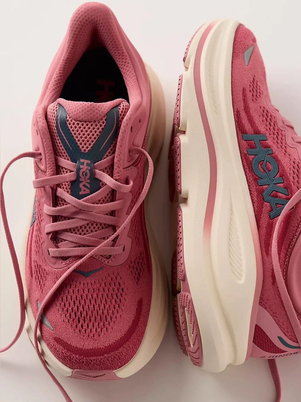 Hoka Bondi 9 Sneakers Lingonberry Cranberry Running Athletic Shoes Women’s 8 NEW - Picture 5 of 15